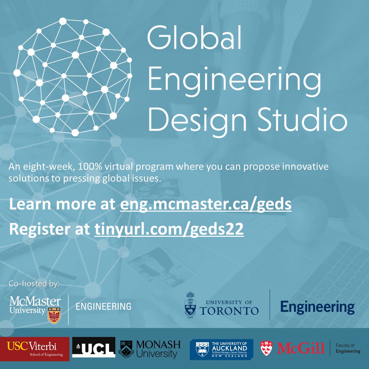 Saltshaker_em's tweet photo. Calling all @uoftengineering Students: here is an amazing opportunity to work in #globaldesign teams taking on global #SDG challenges

Learn more at https://t.co/dX96byRKIi  &amp;  Register at https://t.co/zTwRjhDg4F
Register by Feb 10th. https://t.co/CcyjJYBqmH