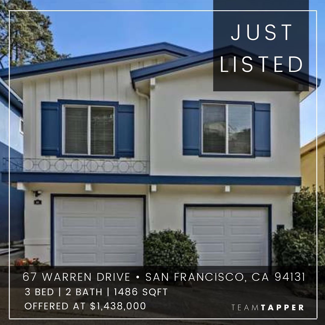 TeamTapper's tweet photo. J U S T โข L I S T E D
67 Warren Drive โข San Francisco, CA 94131
OPEN THIS WEEKEND!
SAT: 1pm-4pm
SUN: 12pm-4:30pm
Don Clouse, Listing Agent
CA DRE# 01065490 | (650) 483-7558
https://t.co/Jo2NX6KOmr
#justlisted #teamtapper #sfbay #sfrealestate #forestknolls #bayarea #sf https://t.co/xLQHhVTsw4