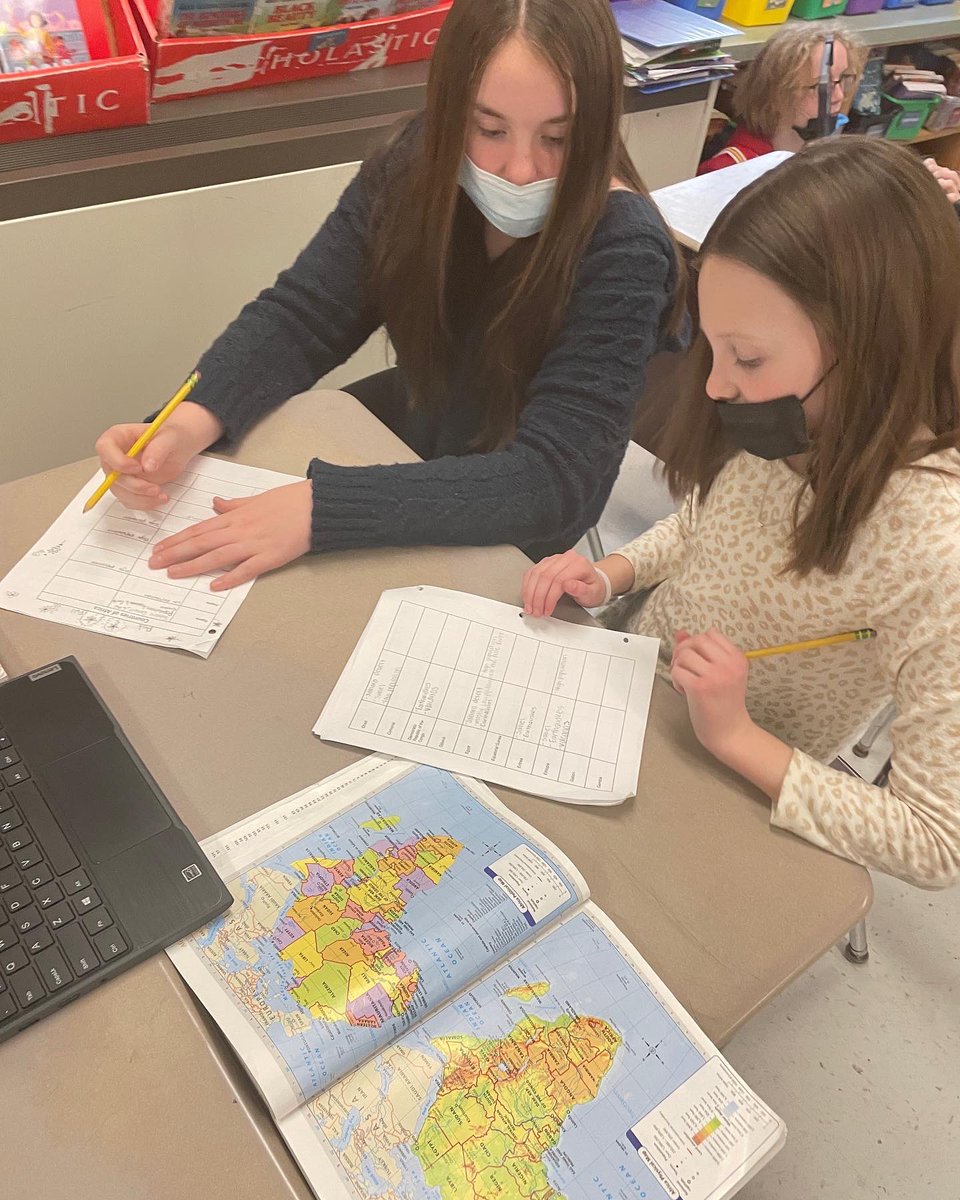 AMSHouse6D's tweet photo. Our researchers are working hard learning about African geography and resources to develop their own transcontinental railroad #LearnWithAhern @AhernMiddle https://t.co/MESipwB57k