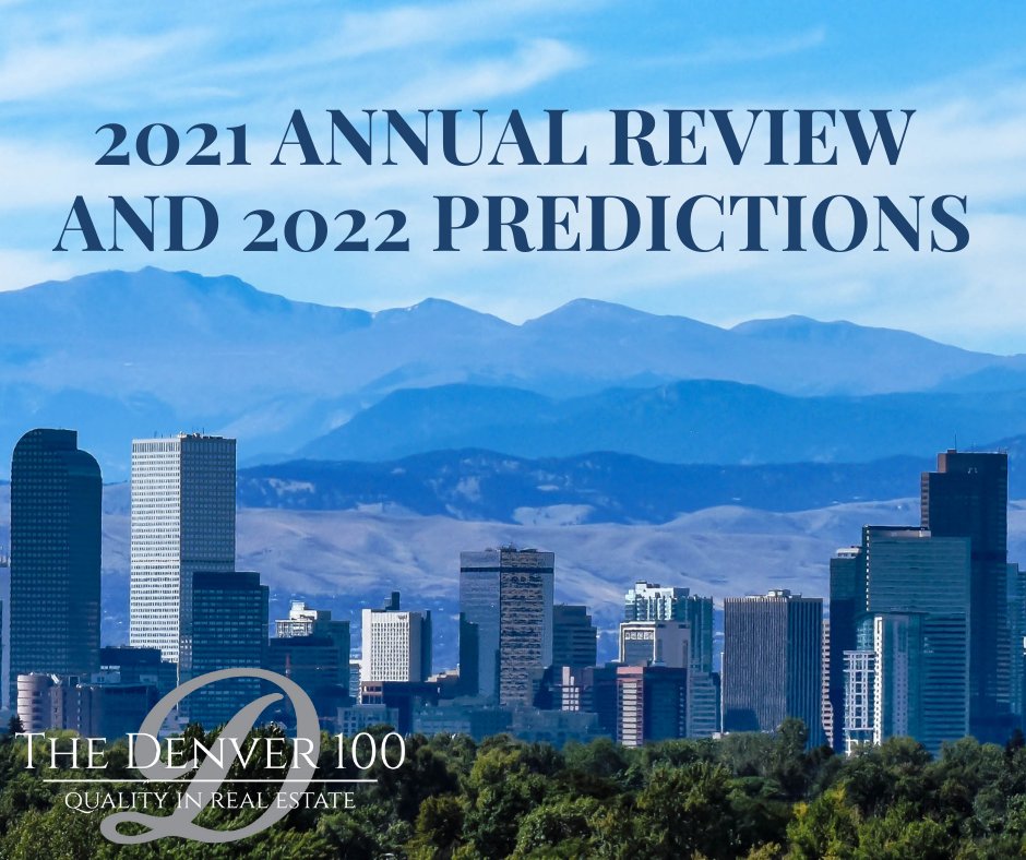 We are happy to say that our annual review of 2021 is ready, along with our predictions for 2022.

We know you have been curious about how the Denver real estate market performed in 2021. 
Click on the link to learn all about it! 

thedenver100.com/2021-annual-up…