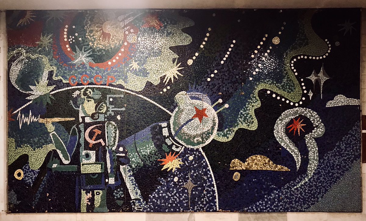 SocUnrealism's tweet photo. Cosmovision / Former Institute of Space and Rocket Engineering. Moscow, 2022

#SovietMosaics https://t.co/c7lpkWn7Sx