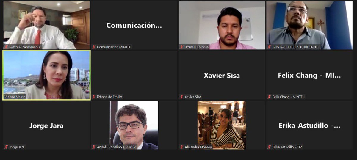 Construimos la #AgendaDigital del país con los aportes del sector privado. Con la Federación Nacional de Cámaras de Industrias y su presidente <a href="/PabloZambranoA/">Pablo A. Zambrano</a> analizamos todos los avances y las potencialidades que la tecnología brinda para la reactivación, inversión y producción.