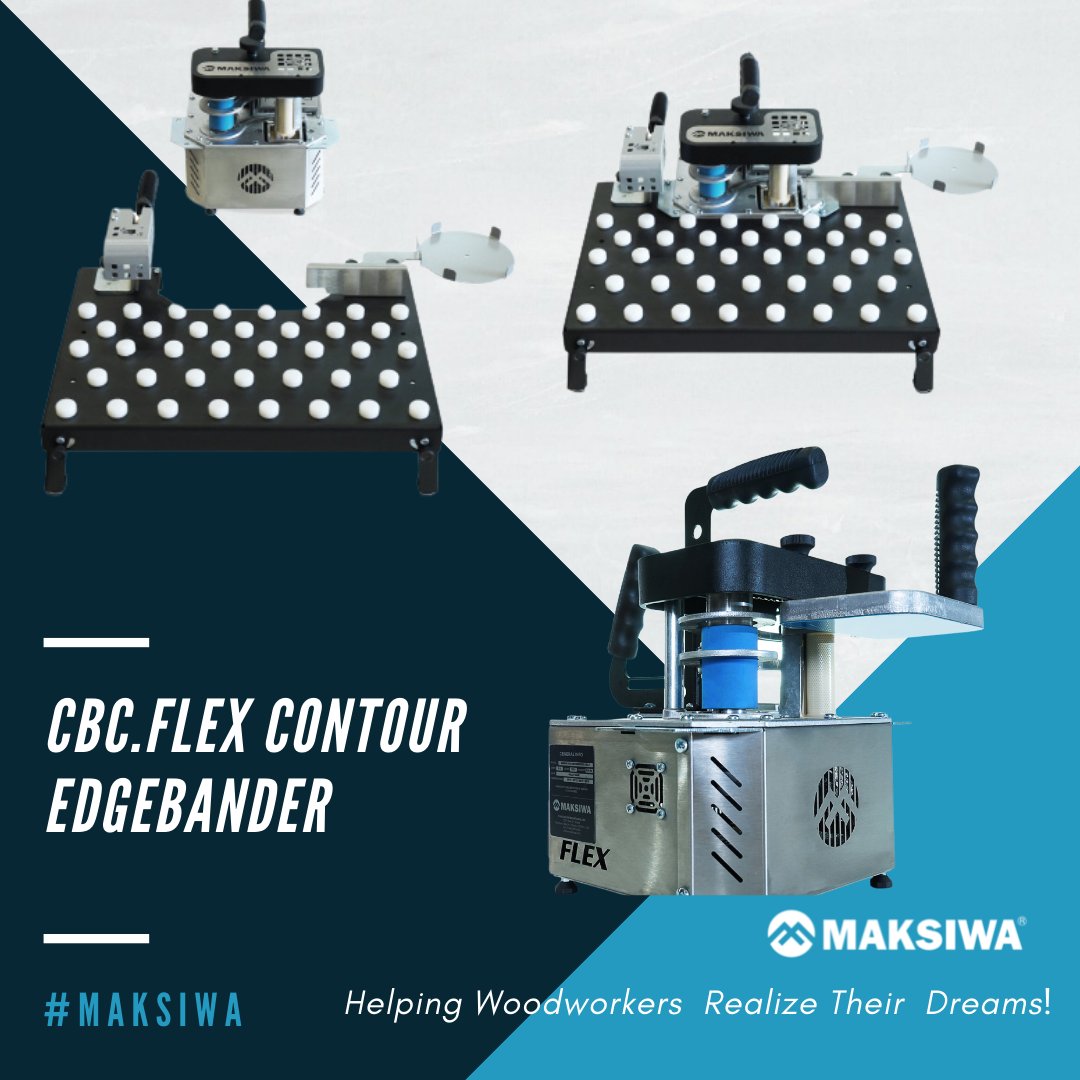 MaksiwaU's tweet image. The hand-held CBC FLEX is perfect to applying edgebanding to concave and convex curved pieces. 

Get a FREE quote at maksiwa.com ✅

#maksiwa #maksiwausa #woodworker #woodworking #woodwork #woodshop