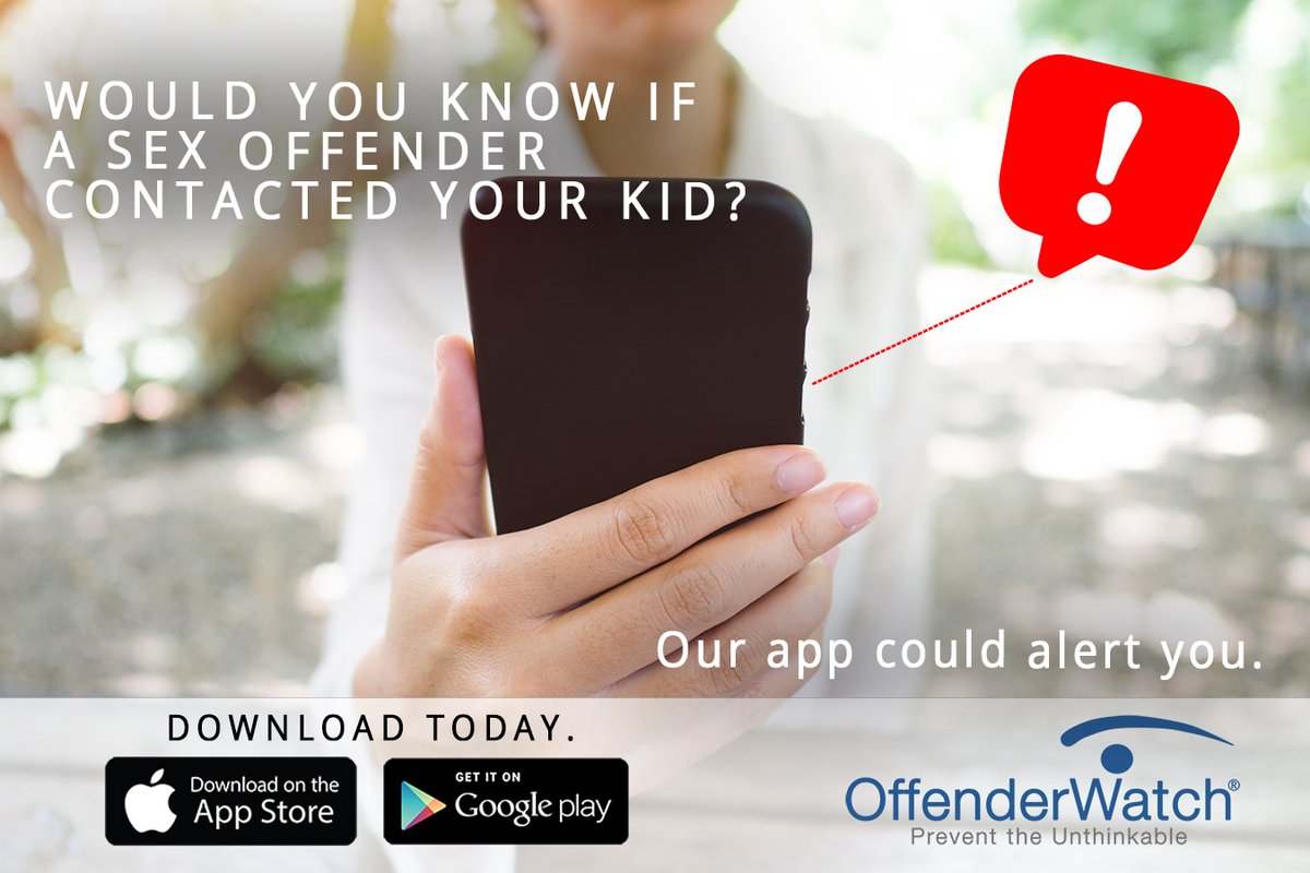 OffenderWatch's tweet photo. Take control of your kid's safety. Download the only app that will send parents alerts if a registered sex offender contacts their kid or if they linger too close to an offender's residence. #OffenderWatchApp #KeepKidsSafe #Parents #FamilySafety
https://t.co/ngrPkm9kvE https://t.co/OoMqbX64sv