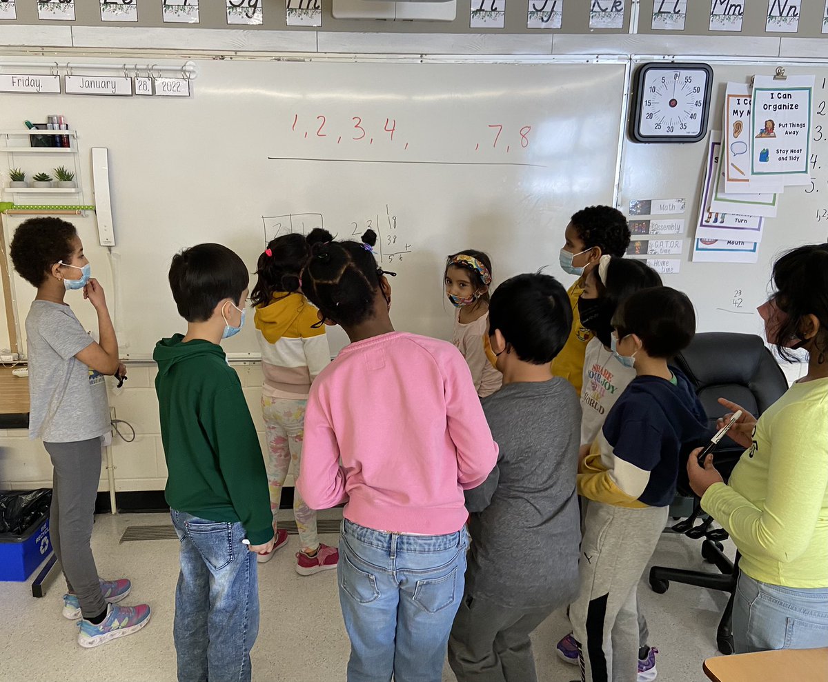 _msdistracted's tweet photo. I wish this picture could depict how in awe I felt. I have never seen my students more determined to solve a problem than the last few days. I felt so proud watching their excitement and pride as they shared their work. @RCSD_No81 @pgliljedahl @StAugustineRCSD #thinkingclassroom https://t.co/Wi2ZpDqRZk