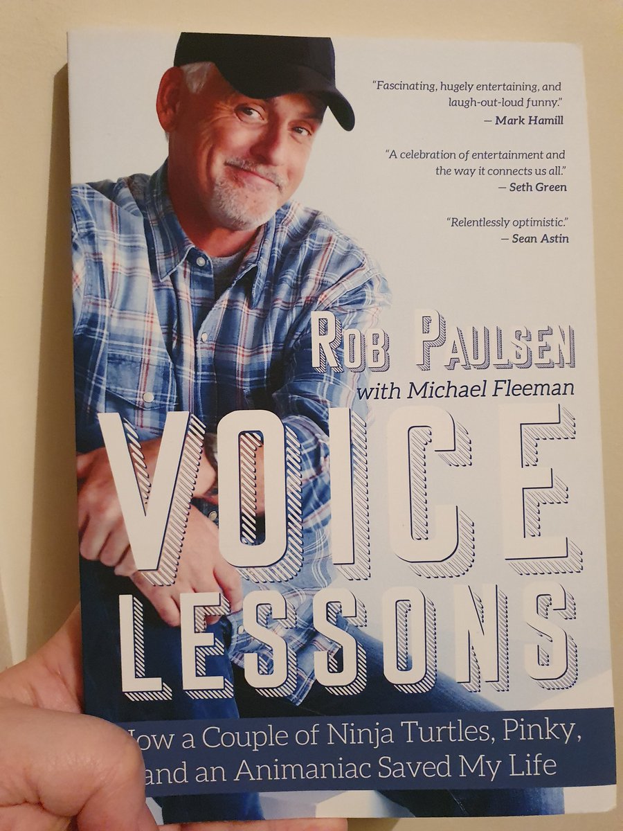 AMWH101's tweet photo. Just arrived today. Can't wait to read! One of my favourite voice actors ever! Rob Paulsen.  @yakkopinky https://t.co/9rntPyhfVO