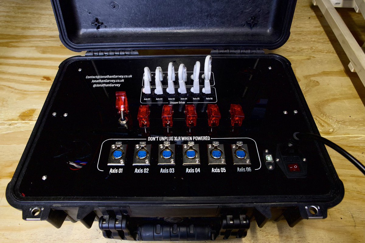 Jonathan_Garvey's tweet photo. Just finished building my new 6 axis DragonFrame Motion Control Peli case. Can’t wait to have some fun with this! https://t.co/TnNUuFkEnM