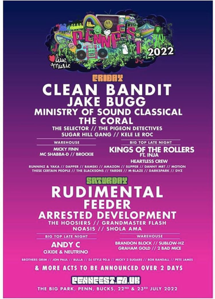 Catch us at @PennFestival 23rd July going to be 🔥🔥🔥