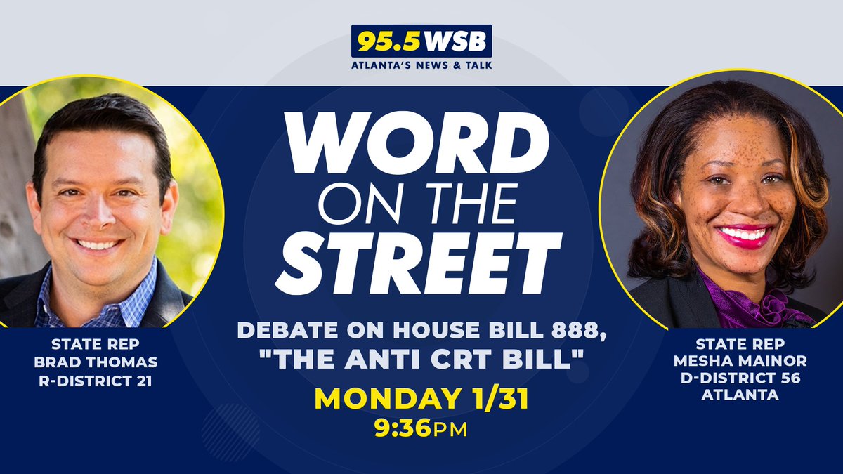 @DarshunKendrick @AlishaTMorgan HB888 is purportedly abt not teaching blk history. Dems hate it. HB999 allows parents to control where their kids can go to learn blk history. Some Dems hate it. I don't understand. Tune in Monday at 936p. Debate on HB888. Next week on air debate on HB 999.