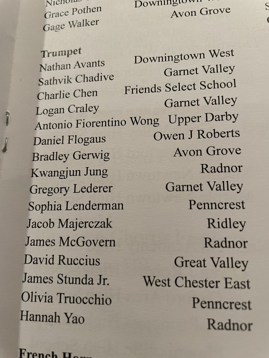 Congrats to trumpeter Jacob Majerczak and percussionists Bryan Hill and Ben Muller for performing in the PMEA District 12 Band today! Their hard work and dedication continues to pay off! #ridleymusic #ridleyproud