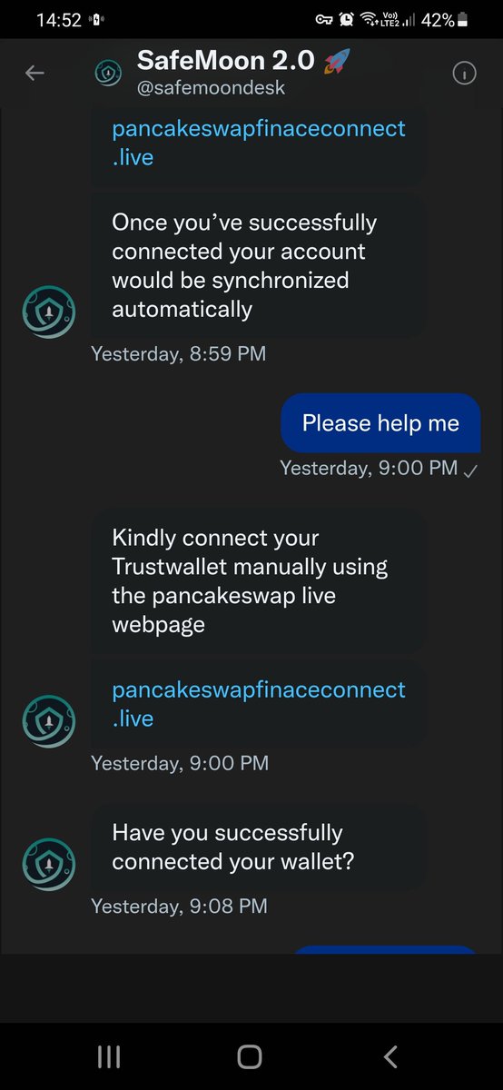 Pouya52216465's tweet photo. @CoinMarketCap My dear friends, I asked the Safemoon support team for help, but instead of helping Wallet, they hacked me through a fake site and stole all my Smart China inventory. This is a big scam. https://t.co/tKssFgtTAI