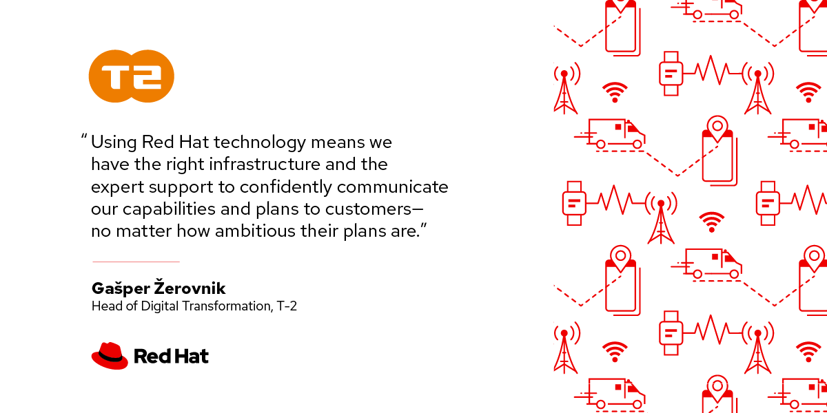 RedHatTelco: #Telco provider <a href="/tedvanet/">T-2 d.o.o.</a> worked with #RedHat and tech partner Softergee to build a massively scalable container &amp; storage environment. Now T-2's teams can work more efficiently to build, test, deploy, and update apps at the speed of demand.…