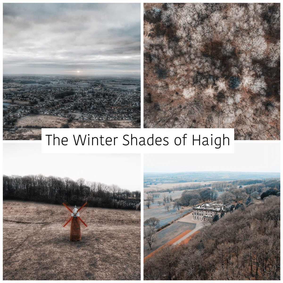 andymallins's tweet image. I am pleased to announce that “The Winter Shades of Haigh” exhibition will be on display at @TwoLeftFeetTap later next week. The exhibition features aerial shots around Haigh in Wigan including some well known land marks. #wigan #haighwoodlandpark #lancashire #dronephotography