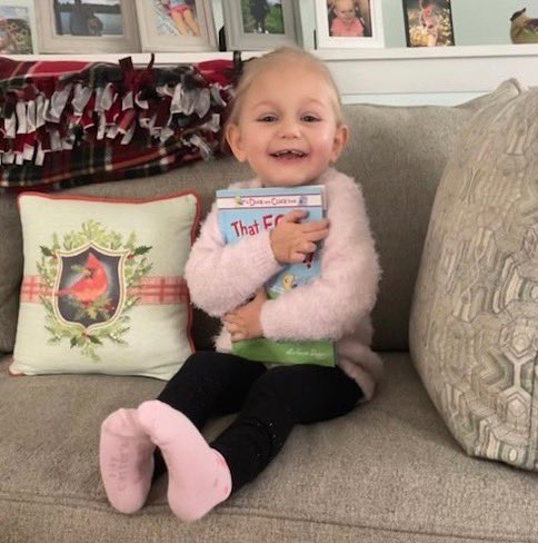 lizgouletdubois's tweet photo. Lilly here is one of Duck and Cluck’s first readers! 😍
Her Nonnie @LSmithMurphy sent along these pictures, and reports that she loves the book.
This is what it’s all about!
💛💙
#duckandcluck #sourcebookskids #kidlit #childrensbooks @SourcebooksKids @PBLaunch2022 https://t.co/wjyDfbgMAB