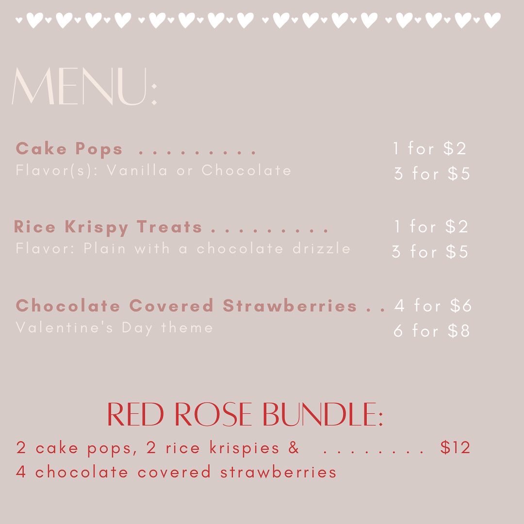 LSG_CalPoly's tweet image. Looking for something sweet this Valentine’s Day?👀Come buy your treats from your favorite LSG🥰

We will be hosting a Valentine’s Day fundraiser starting Jan. 28 - Feb. 11💕Get your orders in and pick from a variety of desserts. Link in bio to order!