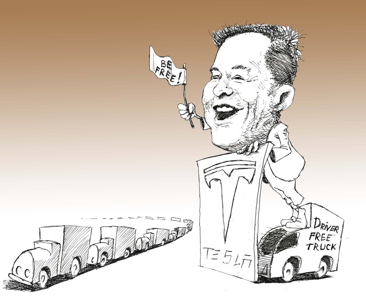 hugonemet's tweet photo. Elon Musk - truckers rule #ElonMusk #Tesla #TrucksForFreedom https://t.co/vta9WhaF8z
