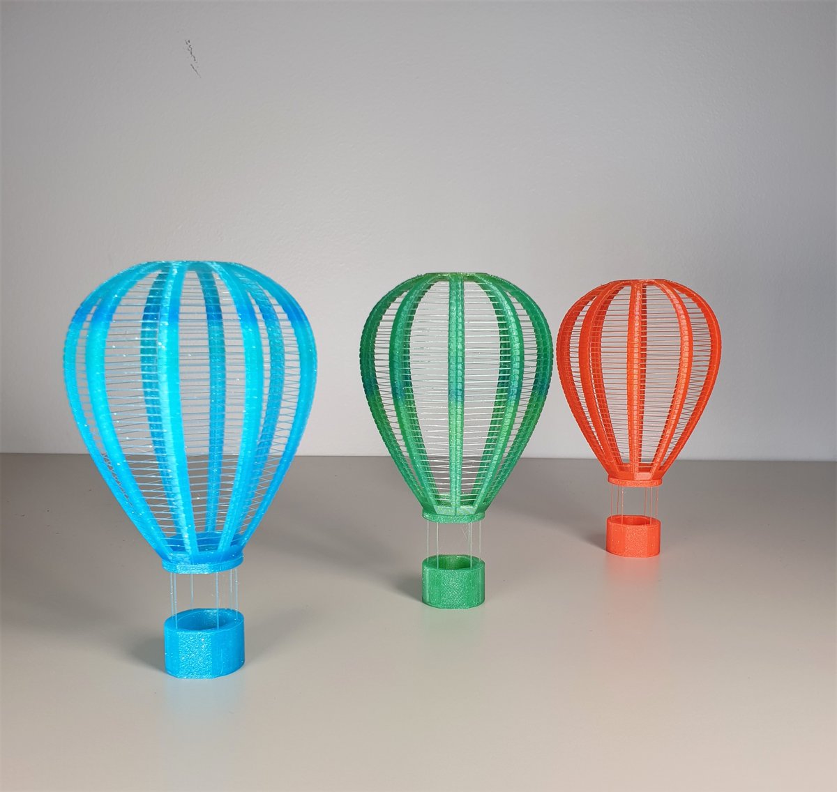 3DPrintBunny's tweet image. I made some hot air balloons 😊