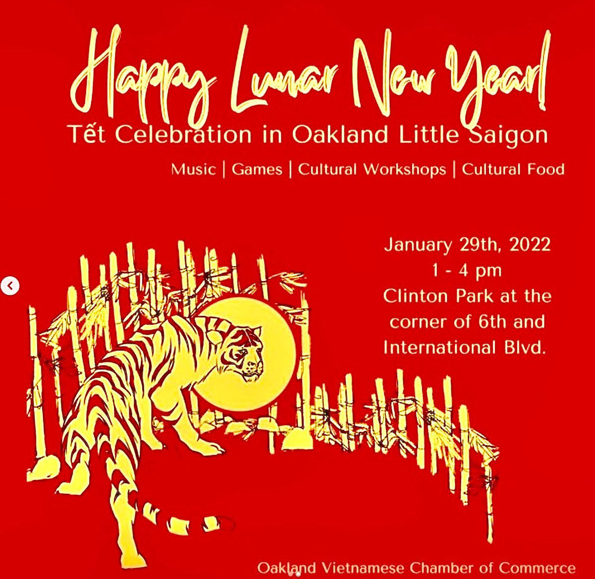 jeanquan's tweet photo. 2/2 #Oakland’s #Vietnamese community celebrates #LunarNewYear @ #ClintonPark tomorrow, Jan29, 1-4pm
#OVCC, #OaklandVietnameseChamberofCommerce invites you to shop
#newyear treats, sweets & decorations https://t.co/R8WozBusg0
#HappyYearoftheTiger #oaklanddiversity
#weloveoakland https://t.co/9tsyPo2nws