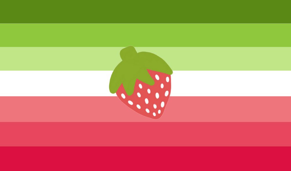lesflagotd's tweet photo. Today's lesbian flag of the day is this strawberry lesbian flag! Made by @VlPERlNEGORGON! #lesbitwt https://t.co/K47U5nfIsR