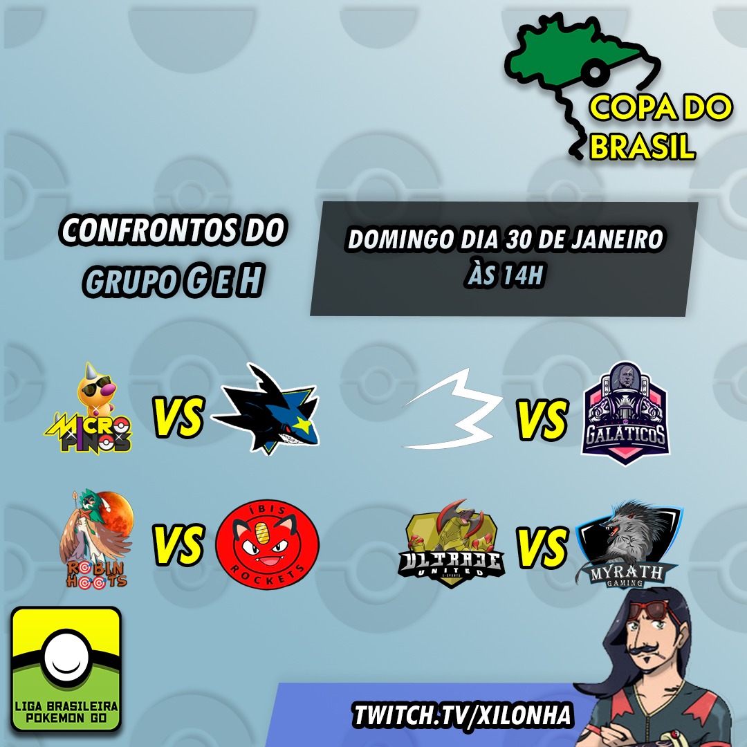 Neste final de semana a COPA DO BRASIL continua. Confrontos nós grupos E,F G, e H. Ema sua torcida vai para qual lado?

#lbpg
