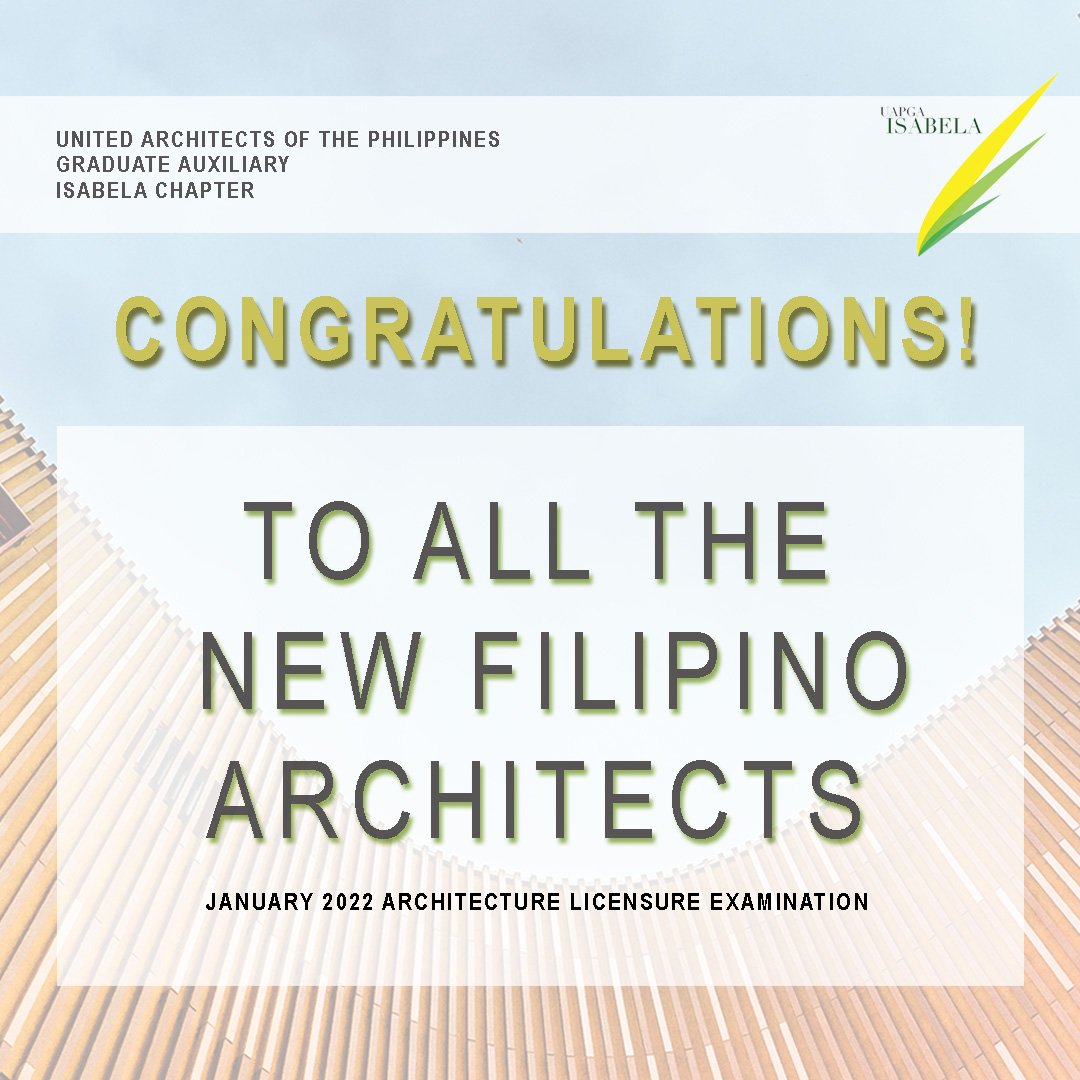 Uapgaisabela's tweet photo. Padayon mga
#Arkitektongpilipino! 👏 https://t.co/T7wykhMUCb