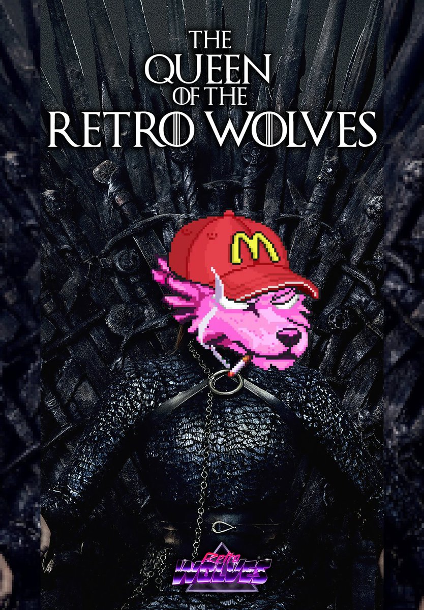 HCOGcrypto's tweet photo. I made this for the Alpha female of the pack! @RetroWolvesNFT #retrowolvesart #retrowolves #SolanaNFTs https://t.co/SuQsW749Pl
