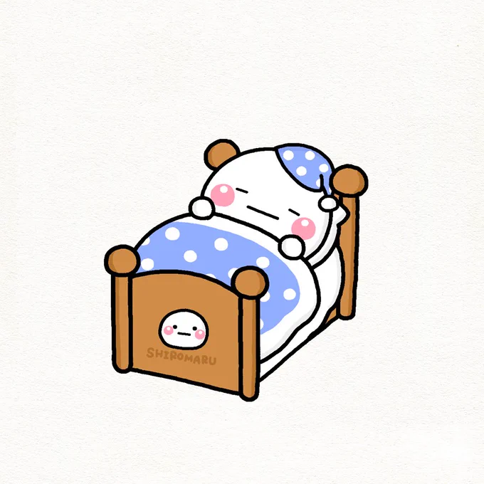 まだ眠い土曜日
#しろまる 