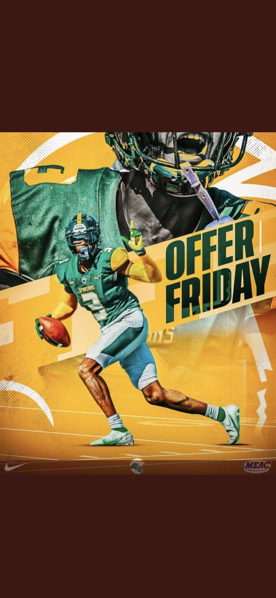 Blessed2Receive an 🅾️pportunity from @NorfolkStateFB @CoachSteveAdams @Coach_Odums 
#BeHold🔰🏈@CoachMessay @SigningDay_Ben @CoachJustinAR @CoachPeterson #BeUnrivaled