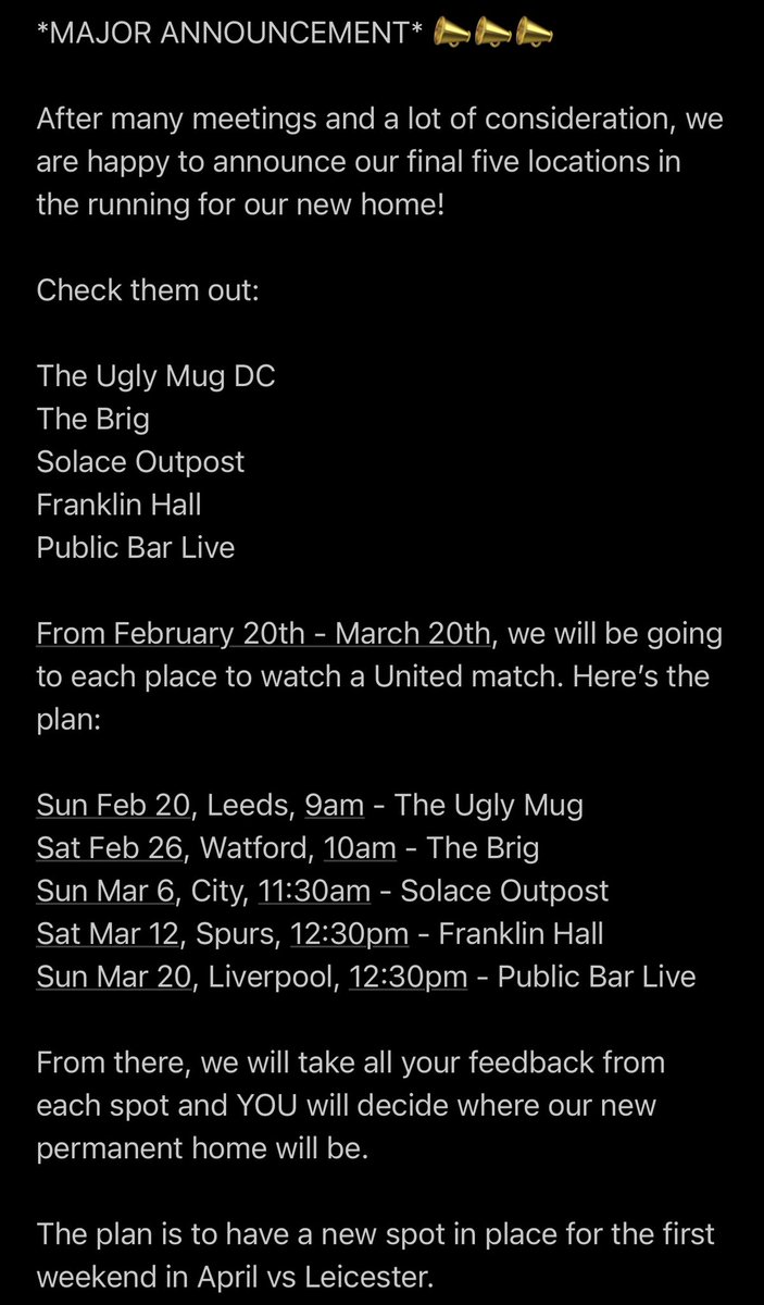 Red Devils DC MUSC (Official MUFC - Washington DC) tweet media