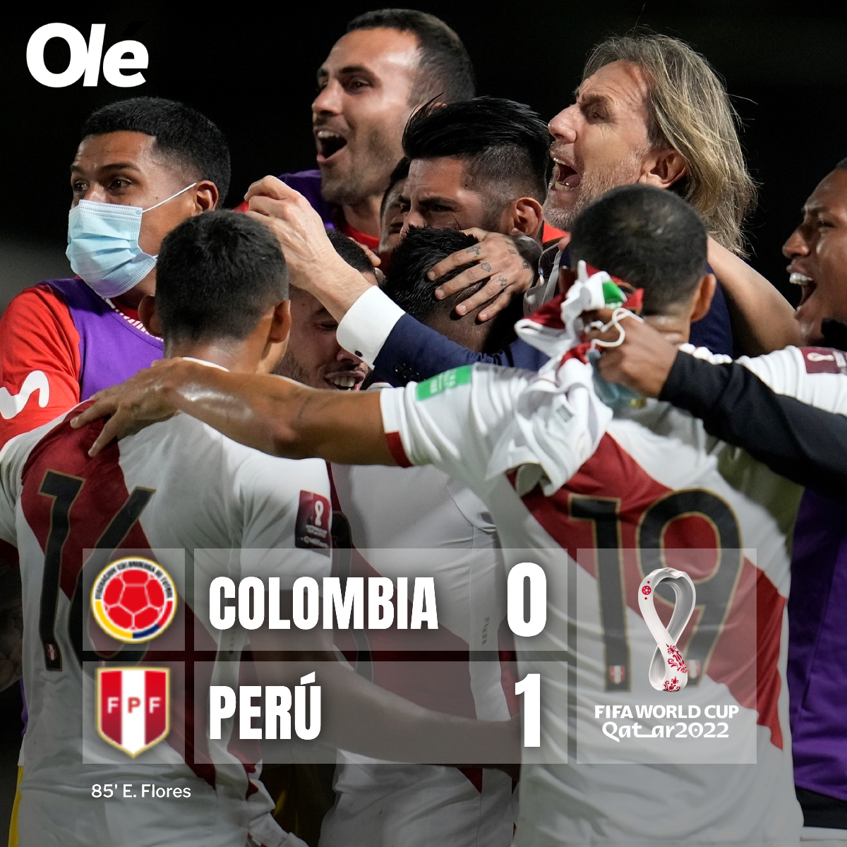 DiarioOle's tweet photo. QUÉ LOCURA GARECA 🇵🇪🐯

Perú ganó un partido heroico en Colombia y se mete en zona de Mundial
¡La Blanquirroja quedó 4° a falta de 3 fechas

👉 https://t.co/oMPt6xAPtC https://t.co/dT6vNNvgXY