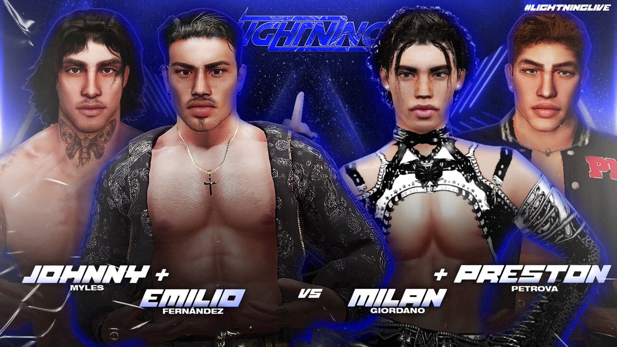 LightningCAW's tweet photo. LIGHTNING LIVE 8: Welcome to the final installment of #LightningLIVE⚡︎! With Shockwave weighing in, these superstars look to settle their differences once and for all in explosive action. Coming to your screens soon, so be on the look-out! https://t.co/66DbrZtiT9