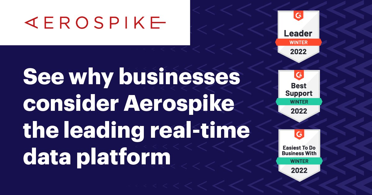 aerospikedb's tweet photo. 2022 Reports have come out and Aerospike was named an Industry Leader in Key Value Databases in the G2 Grid Report. . Read the reports here: https://t.co/XTj9njynhZ #G2 #Realtime #KeyValueDatabase https://t.co/JzDt3dMOpr
