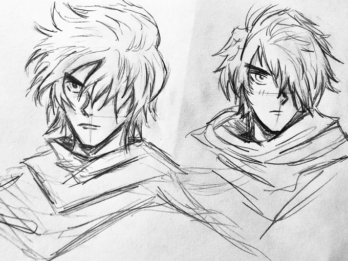 [#OctopathTraveler] repost of some old therion sketches i found 🍎 