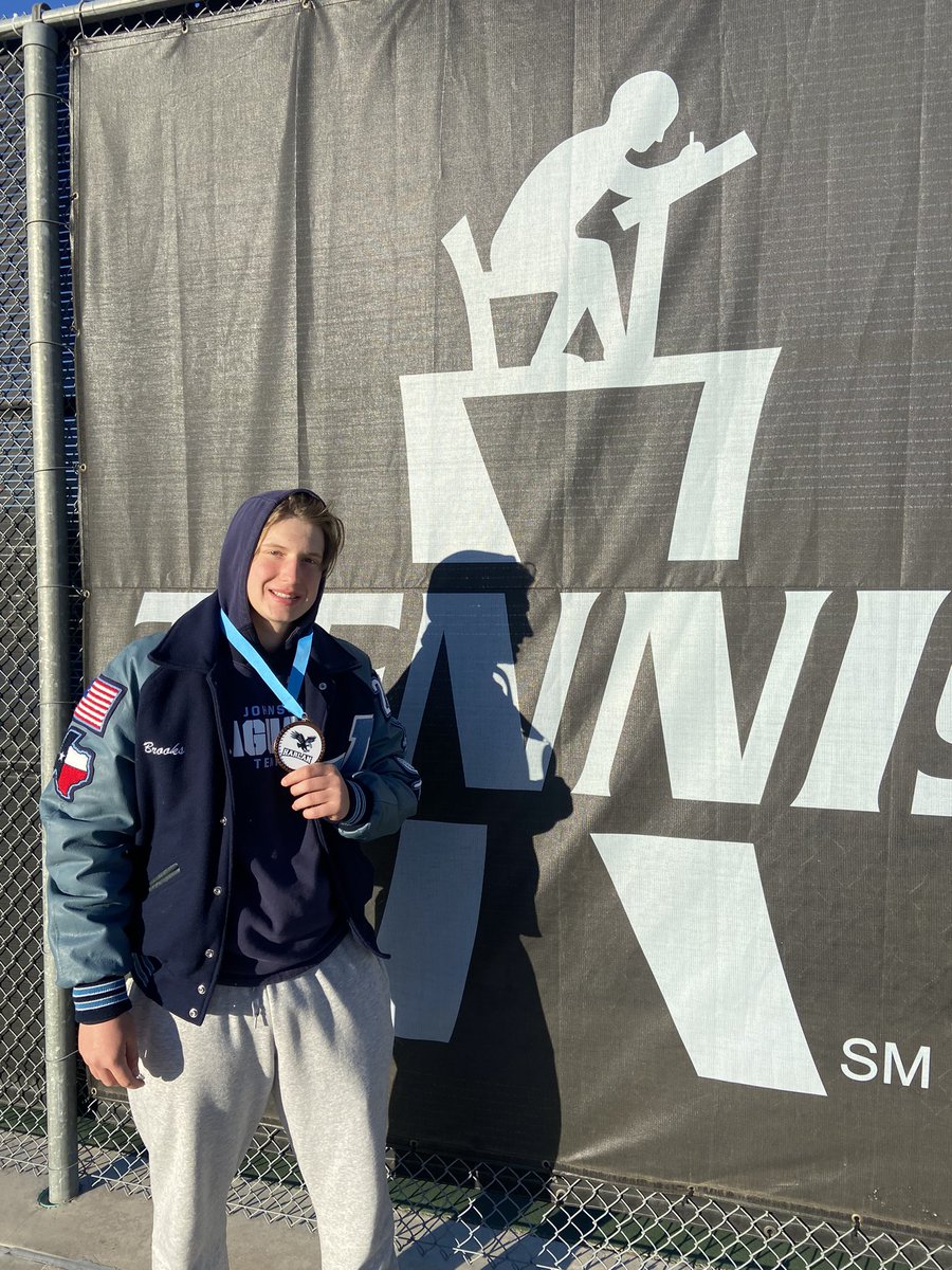 TennisCTJ's tweet photo. Varsity Harlan Invitational B draw singles 3rd place finish for Brooks Crosland. Way to go! #jaguarpride https://t.co/qrX4mYiarA