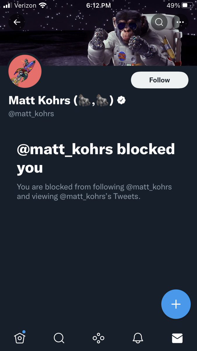Epically_Fetch's tweet photo. Badge of honor. Fuck you @matt_kohrs #SuperchatMatt #KenGriffinsCumRag #Shill https://t.co/b3UxKqamDV