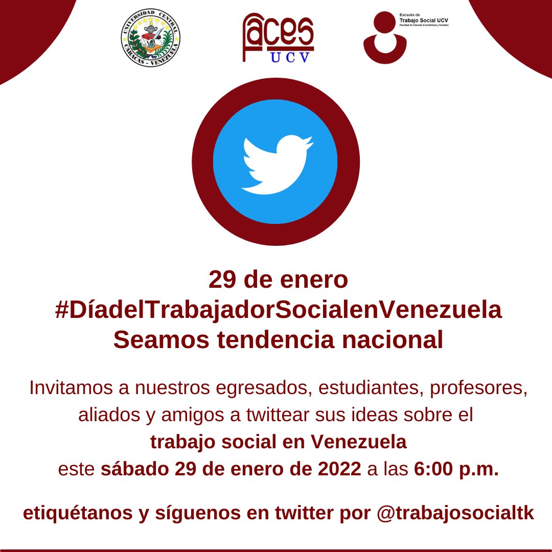 Escuela de Trabajo Social UCV tweet media