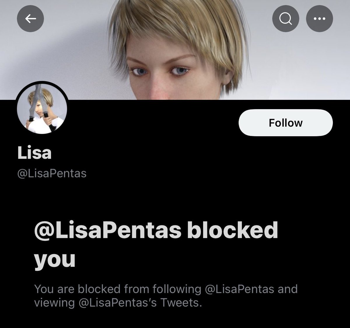 akiboiii's tweet photo. GM @lisapentas 
Just asking to buy her main collection. Instead she blocked me. 🤣🤣

Careful guys. NFA https://t.co/cNXyMxIeQR