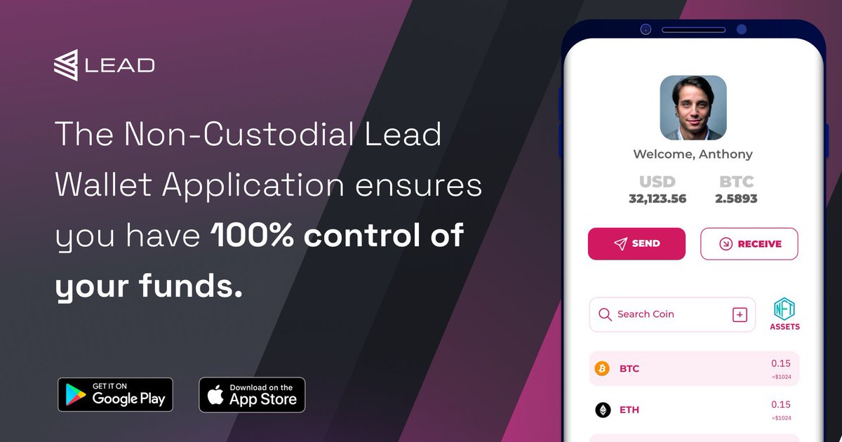 When you utilize the Lead Wallet application, you can interact freely with you favourite Crypto assets.
You can;
-Store
-Send and Receive
-Have access to DeFi from your Wallet, 
And so much more!

#cryptocurrency #cryptocurrencies #crypto #crypto #investment #blockchainwallet