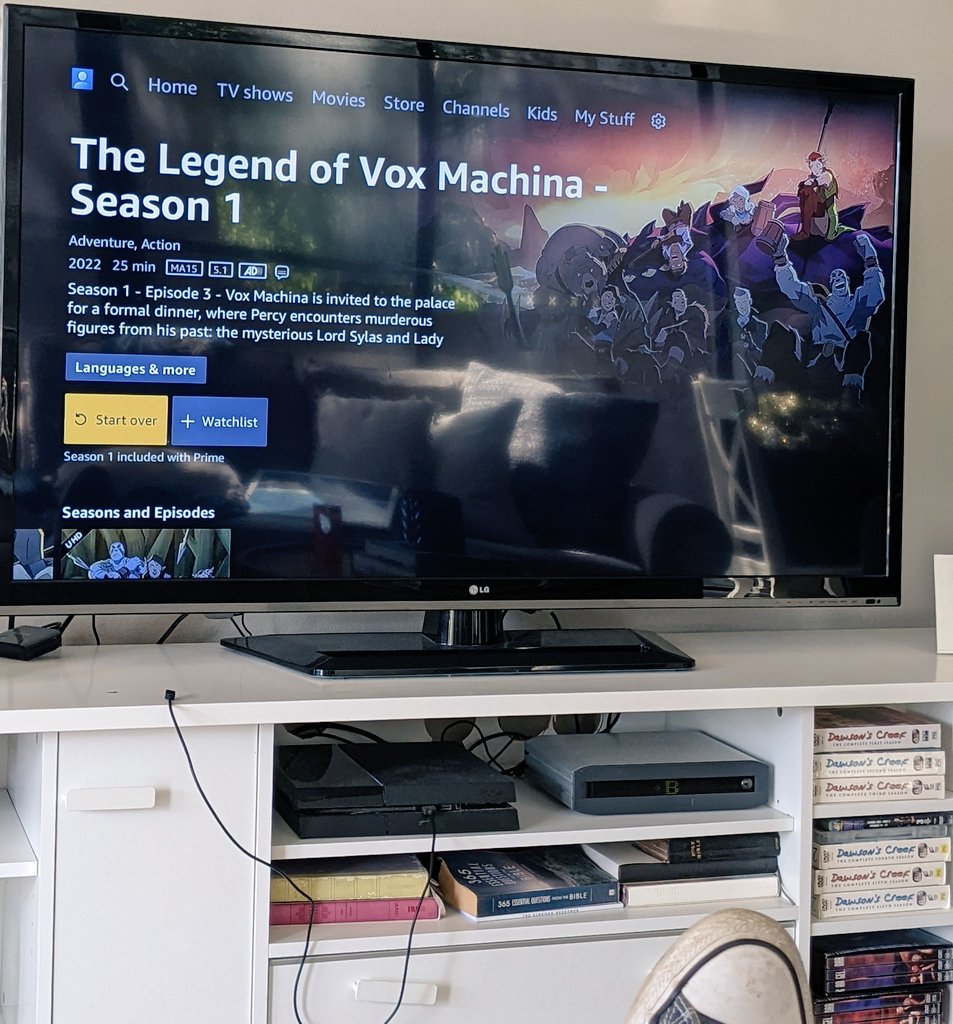 Beez Deojee (@beezoosh) on Twitter photo Start Over? Ummm Yes!
Watching the #TheLegendofVoxMachina today has been worth the wait. To the crew of
<a href="/CriticalRole/">Critical Role</a> congratulations on this milestone. Such an amazing achievement and Bravo on the outcome!
<a href="/matthewmercer/">Matthew Mercer</a>
<a href="/LauraBaileyVO/">Laura Bailey</a> <a href="/WillingBlam/">Travis Willingham</a> <a href="/VoiceOfOBrien/">Liam O'Brien</a> <a href="/Marisha_Ray/">Marisha Ray</a> Start Over? Ummm Yes!
Watching the #TheLegendofVoxMachina today has been worth the wait. To the crew of
<a href="/CriticalRole/">Critical Role</a> congratulations on this milestone. Such an amazing achievement and Bravo on the outcome!
<a href="/matthewmercer/">Matthew Mercer</a>
<a href="/LauraBaileyVO/">Laura Bailey</a> <a href="/WillingBlam/">Travis Willingham</a> <a href="/VoiceOfOBrien/">Liam O'Brien</a> <a href="/Marisha_Ray/">Marisha Ray</a>
