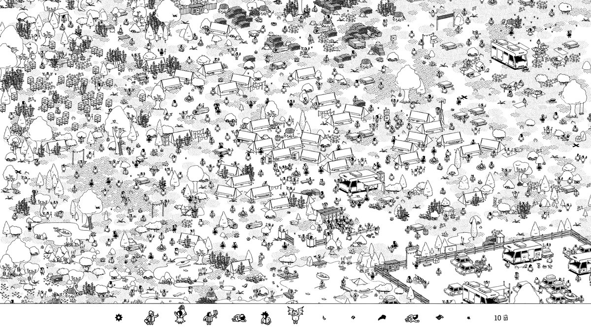 Absolutely destroying my circadian rhythm by sitting at my desk in a dark room playing Hidden Folks on a dazzlingly bright 32-inch 4K monitor.