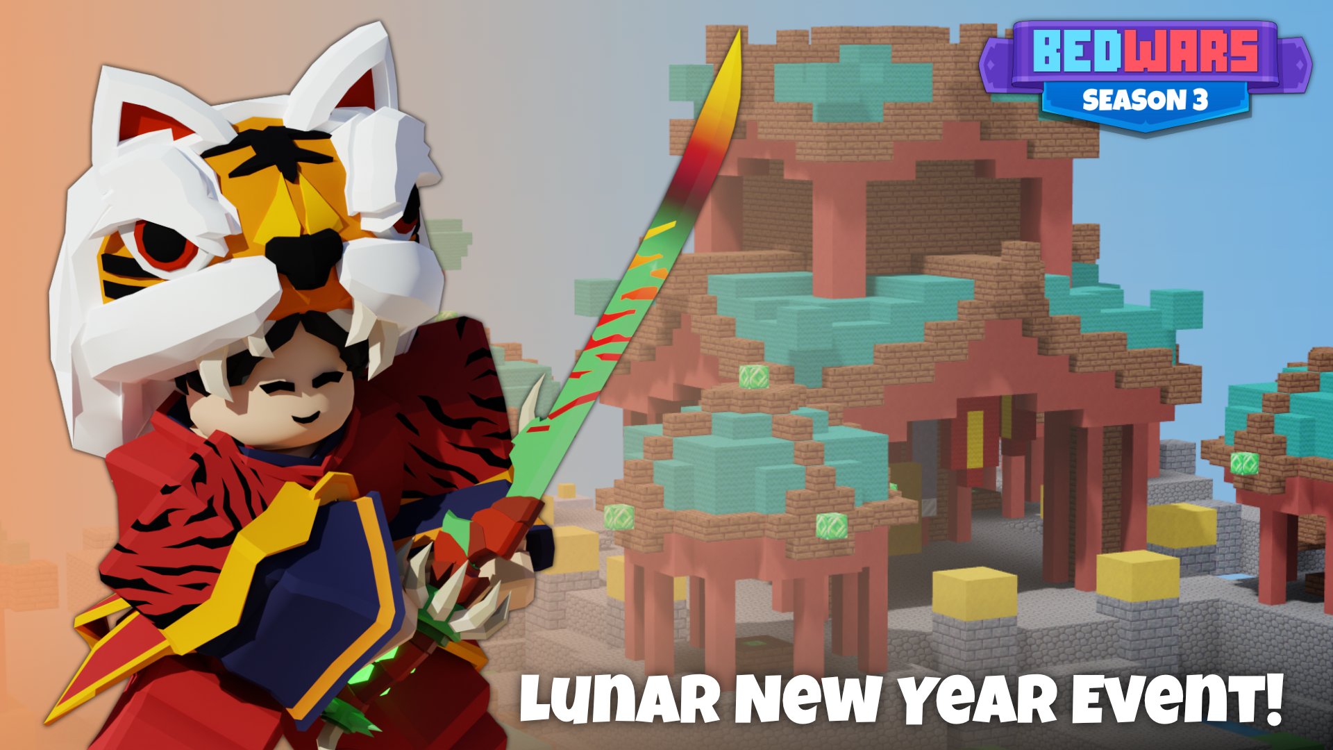 Roblox BedWars on Twitter  Lunar New Year Update   Yuzi Kit   Year of the Tiger Yuzi Skin  Firework Arrows  Free Kits of the Week   Freiya 