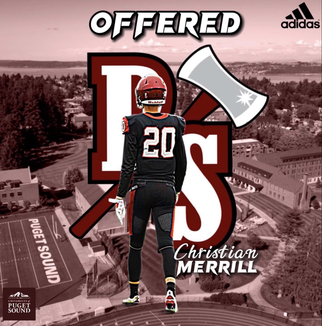 c_merrill13's tweet photo. After a great talk with @CoachHousman, I am excited to announce my 6th official offer to the University of Puget Sound! #Gologgers https://t.co/TF2F4e1tp6