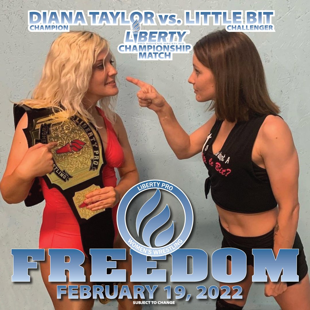libertyproww's tweet photo. Feb. 19 #LibertyProFreedom! Visit the #LibertyProShop (https://t.co/W6cA4ezuSI) for info! With:
⭐Diana Taylor
⭐KateLynn Black
⭐Little Bit
⭐Rahne Victoria
⭐Valeska
⭐Nikki Lane
⭐Samantha Starr
⭐Savannah Thorne
⭐Kandi Jewel
⭐Madi Jewel
⭐Katie Meyer
...and more! https://t.co/9TjK7MbQ89