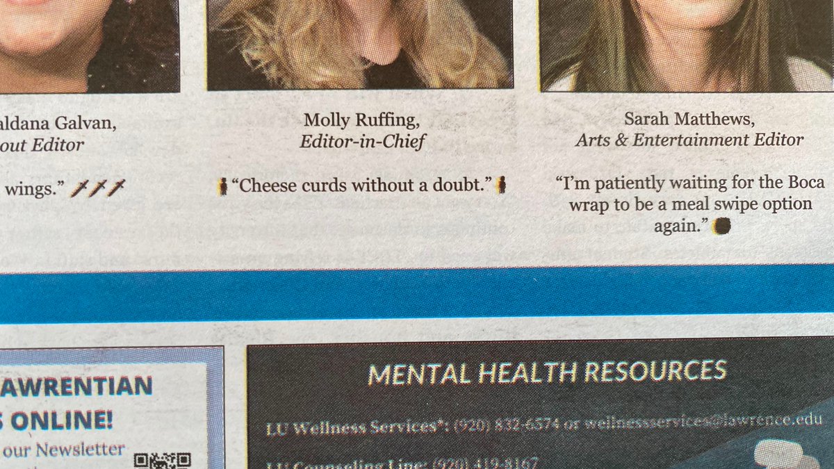 We tried to be hip and happening this week with emojis, but it really just didn't work. -EIC who still has no cheese curds