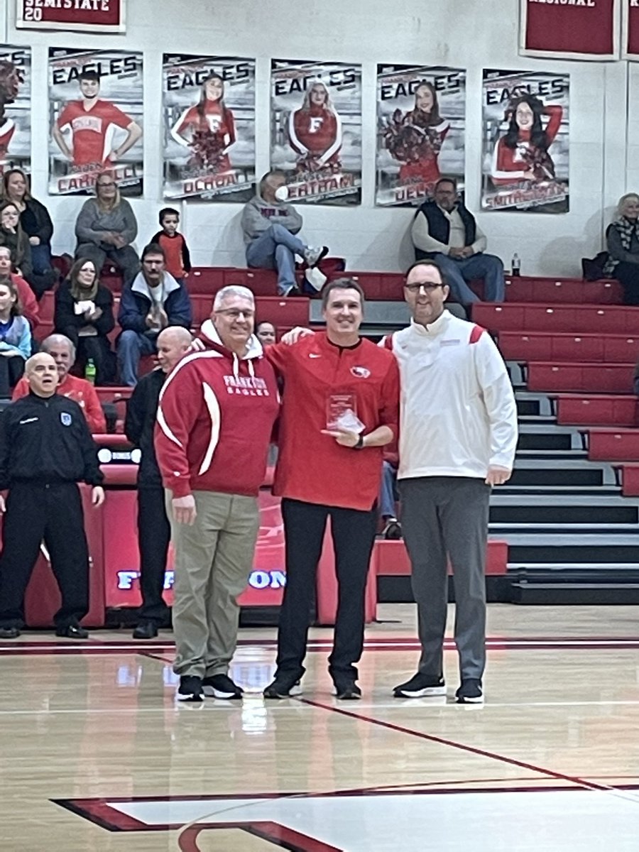 Coach Stephan Hamaker honored tonight for winningest girls coach