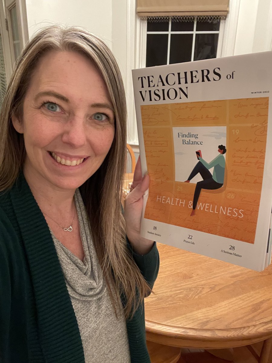 tamaraletter's tweet photo. This week’s joy was seeing my article “Finding Balance” as the cover story for Teachers of Vision magazine for Winter 2022! Always a thrill to see my words in print! 🌟 #passionforkindness #JoyfulLeaders #amwriting #tlap #TOV #CompelledBloggers #continue https://t.co/qAEl5QIuBk