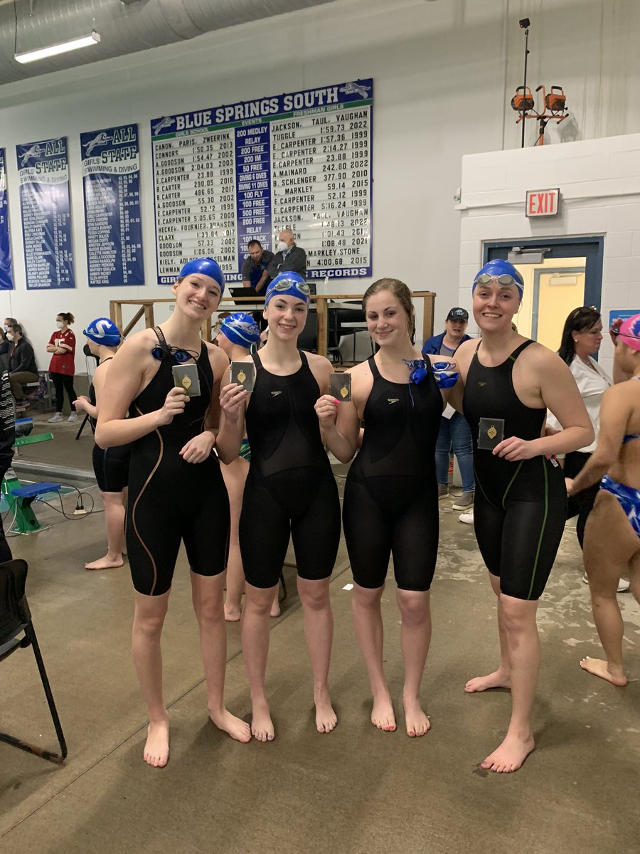 BSSswimanddive's tweet photo. Congrats to our 200 Medley Relay on taking 1st place at JV conference!
#BetterTogether https://t.co/m5Asto2BJV