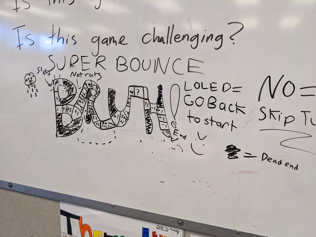 KnechtSTEM's tweet photo. Friday afternoon in Real World Math talking about probability. Time to create some epic SUPER BOUNCE (TM) games with @The_Pigeon #SRTMS https://t.co/YqYU1vMlqv