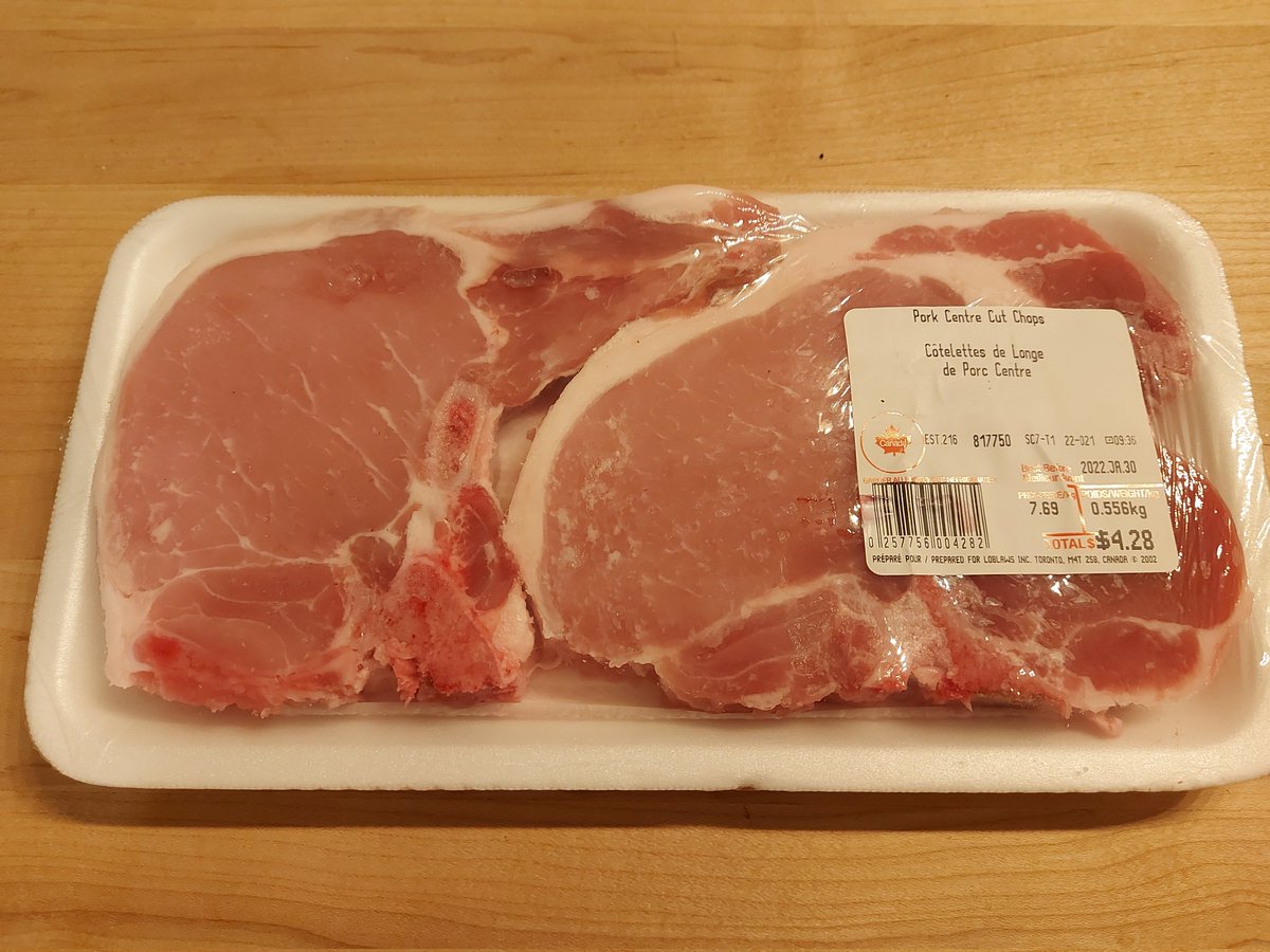 Tonight's affordable dinner brought to us by #Canadianpork producers and a functional supply chain. Hands down the best protein choice at this price. #Ontariopork