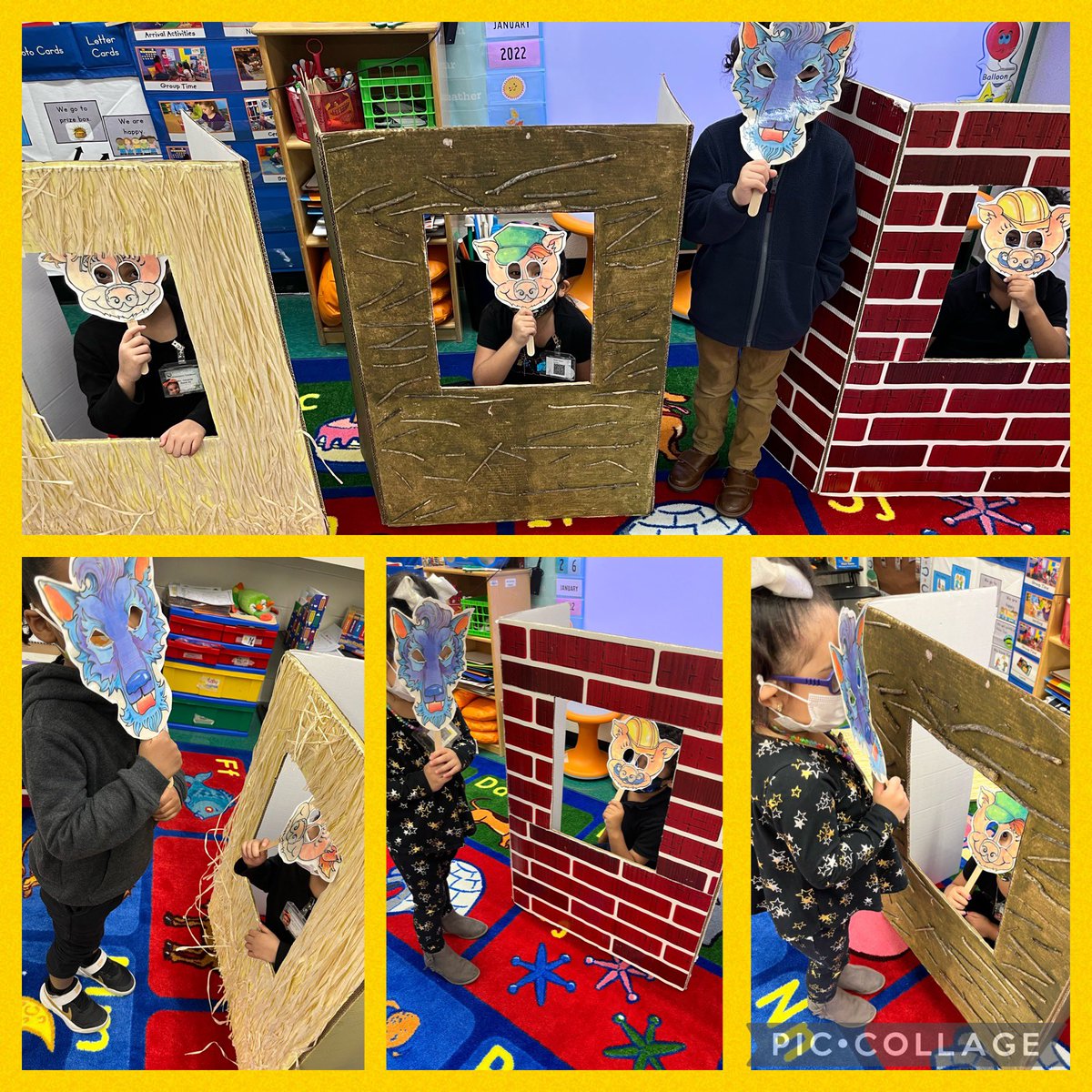 harleygrl80's tweet photo. We had so much fun reenacting the story of the Three Little Pigs! @JOSECARDENASECC https://t.co/s507EMPYVh